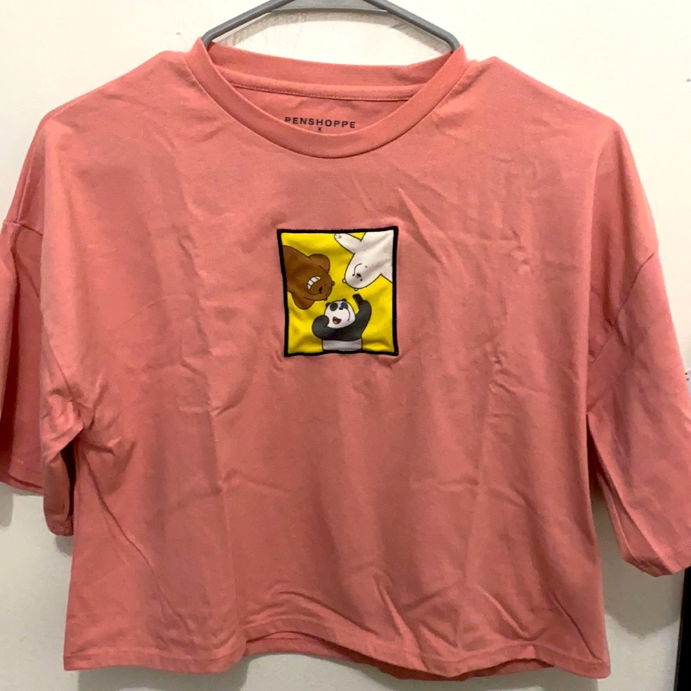 Penshoppe X We Bare Bears cropped shirt
